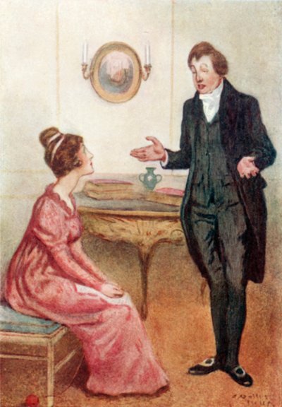 Illustrazione per Orgoglio e Pregiudizio di Jane Austen da Arthur Wallis Mills