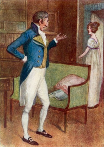 Illustrazione per Orgoglio e pregiudizio di Jane Austen da Arthur Wallis Mills