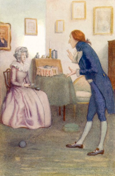 Illustrazione per Orgoglio e pregiudizio di Jane Austen da Arthur Wallis Mills