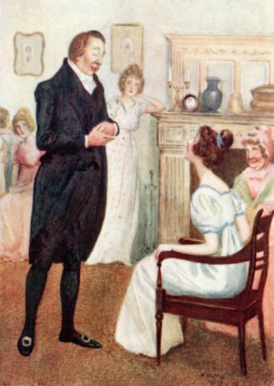 Illustrazione per Orgoglio e pregiudizio di Jane Austen da Arthur Wallis Mills