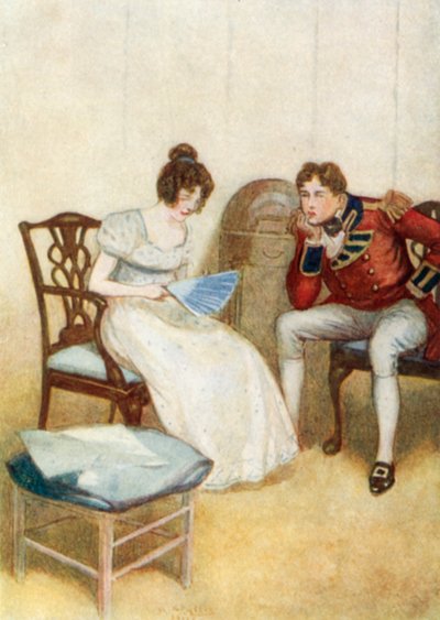 Illustrazione per Orgoglio e pregiudizio di Jane Austen da Arthur Wallis Mills