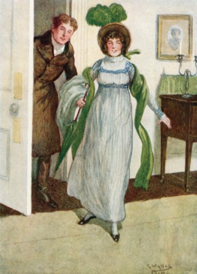 Illustrazione per Orgoglio e pregiudizio di Jane Austen da Arthur Wallis Mills
