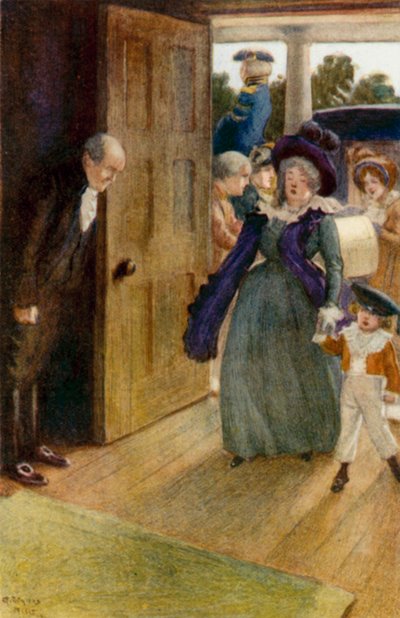 Illustrazione per Orgoglio e pregiudizio di Jane Austen da Arthur Wallis Mills