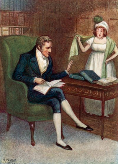 Illustrazione per Orgoglio e pregiudizio di Jane Austen da Arthur Wallis Mills
