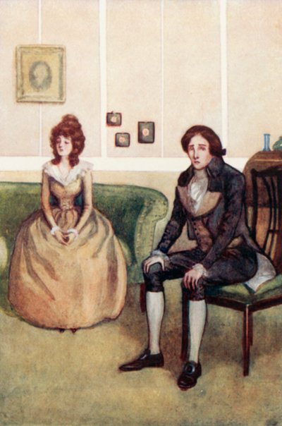 Illustrazione per Ragione e Sentimento di Jane Austen da Arthur Wallis Mills