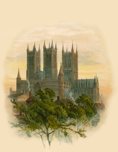 Cattedrale di Lincoln, sud-ovest da Arthur Wilde Parsons