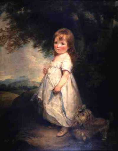Miss Anderson con il suo Cane, c.1810 da Arthur William Devis