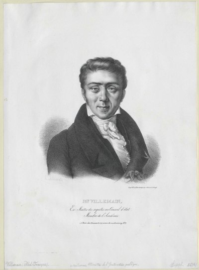 Abel-Francois Villemain da Artist Unknown