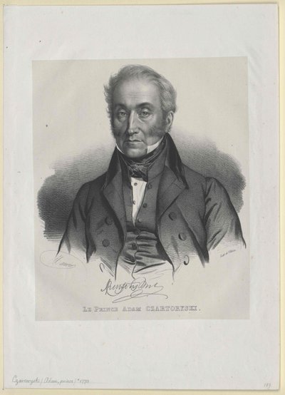 Adam George conte Czartoryski (stampa) da Artist Unknown
