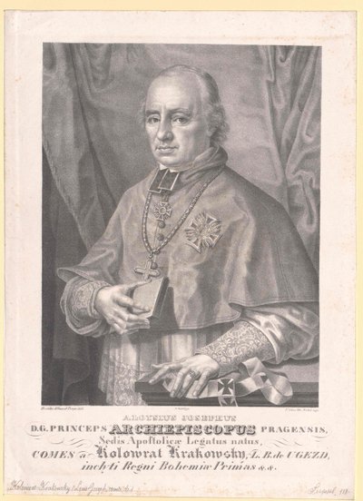 Aloysius Joseph conte Kolovrat Krakowski da Artist Unknown