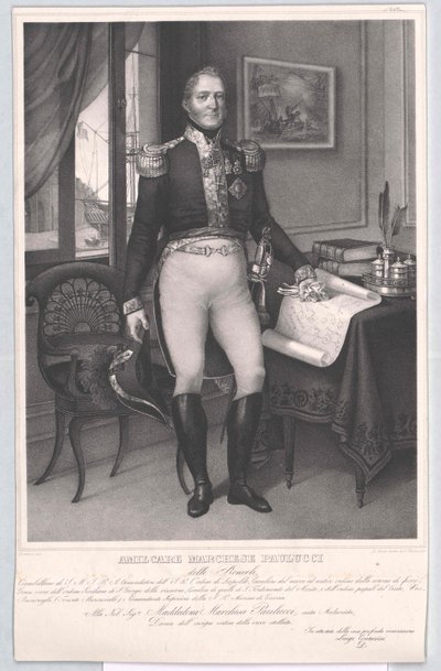 Amilcare marchese Paulucci delle Roncole da Artist Unknown