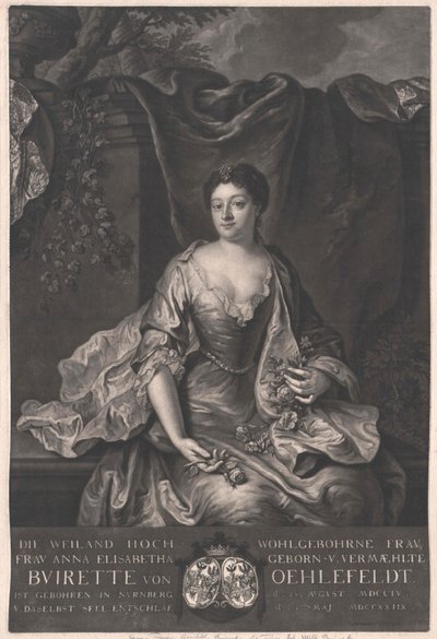 Anna Elisabeth Buirette-Oehlefeld da Artist Unknown