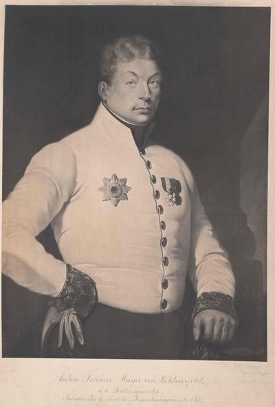 Anton barone Mayer von Heldensfeld da Artist Unknown