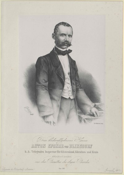 Anton von Sponar-Blinsdorf da Artist Unknown