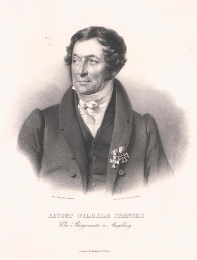 August Wilhelm Francke (stampa) da Artist Unknown
