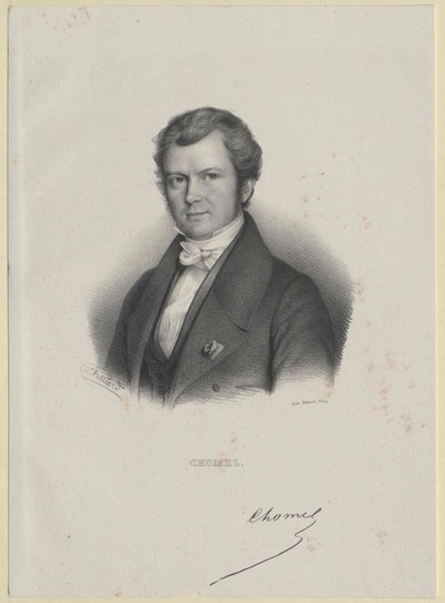 Auguste-Francois Chomel (stampa) da Artist Unknown