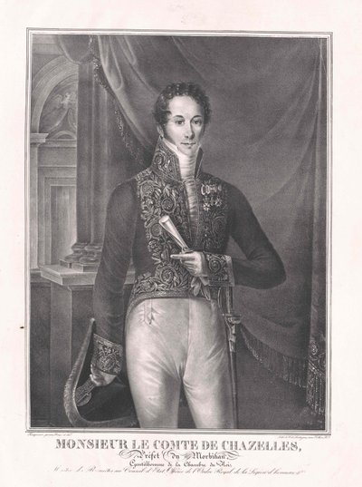 Augustin-Jean-Baptiste-Louis-Marie Comte Chazelles da Artist Unknown