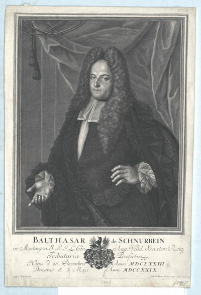 Baldassarre Schnurbein von e zu Meitingen da Artist Unknown