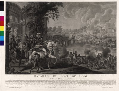 Battaglia di Lodi il 10 maggio 1796 da Artist Unknown