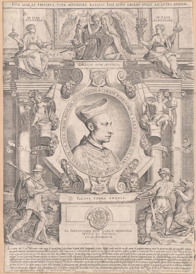 Carlo Borromeo (print) da Artist Unknown