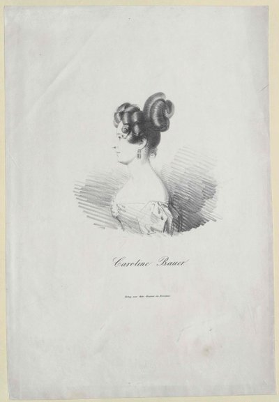 Caroline Bauer (stampa) da Artist Unknown