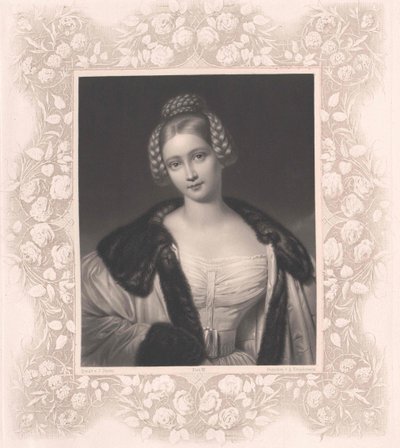 Caroline baronessa von Spiering (stampa) da Artist Unknown