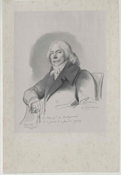 Charles Maurice duca Talleyrand-Perigord da Artist Unknown
