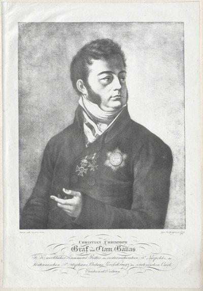 Christian Christoph conta Clam-Gallas da Artist Unknown