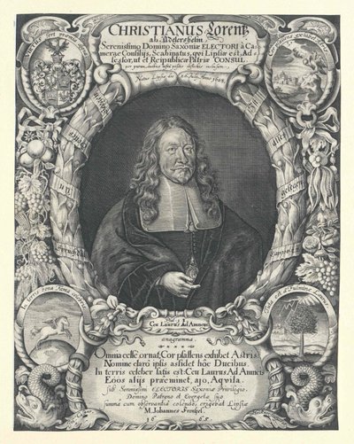 Christian Lorenz Adlershelm (stampa) da Artist Unknown