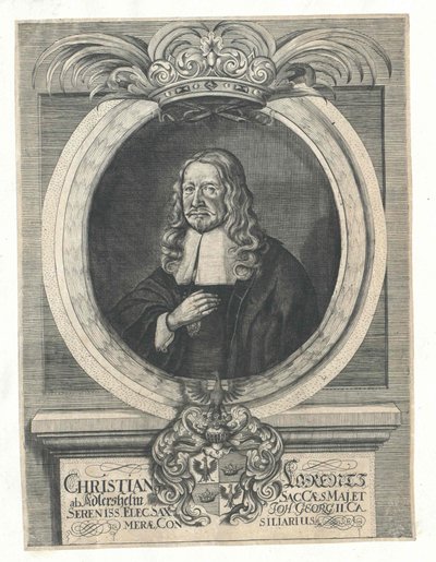 Christian Lorenz Adlershelm (stampa) da Artist Unknown