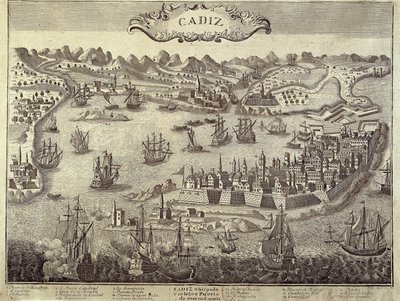 Città e porto di Cadice da Artist Unknown