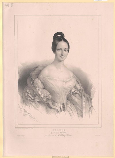 Duchessa di Meclemburgo-Schwerin Elena da Artist Unknown