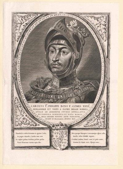 Duca di Borgogna Carlo il Temerario (stampa) da Artist Unknown