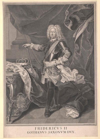 Duca di Saxe-Gotha Federico II da Artist Unknown