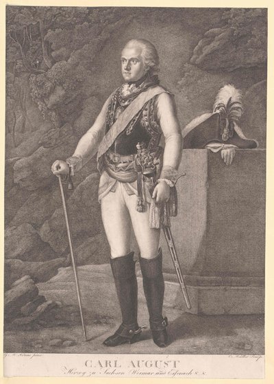 Duca di Saxe-Weimar Eisenach Karl August da Artist Unknown