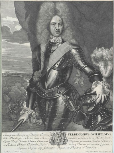 Duca di Wuerttemberg Ferdinando Guglielmo da Artist Unknown
