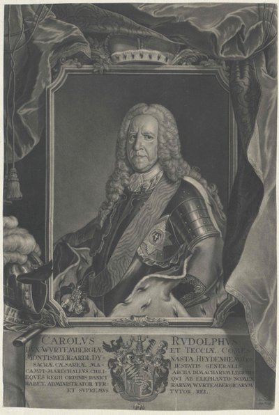 Duca di Wuerttemberg Karl Rudolf da Artist Unknown
