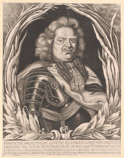 Elettore di Sassonia Giovanni Giorgio III da Artist Unknown