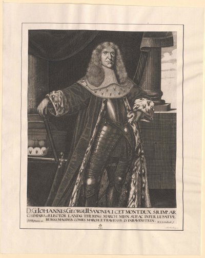 Elettore di Sassonia Johann George II da Artist Unknown