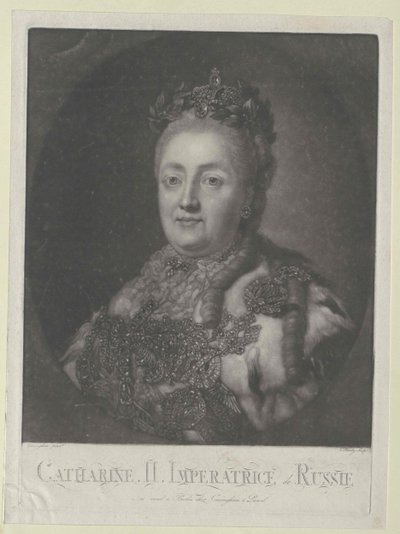 Imperatrice di Russia Caterina II da Artist Unknown