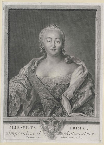 Imperatrice di Russia Elisabetta da Artist Unknown