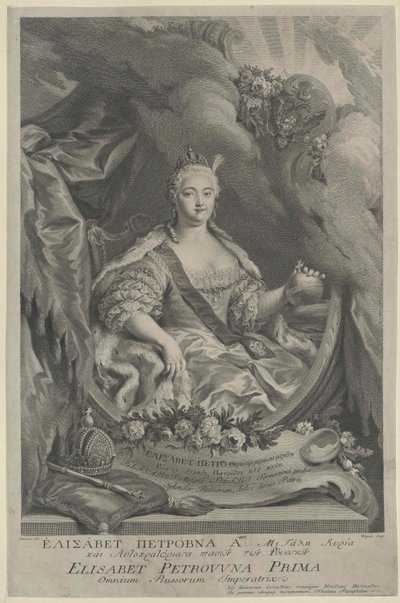 Imperatrice di Russia Elisabetta da Artist Unknown
