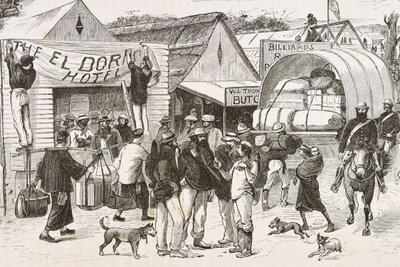 Inghilterra (XIX secolo). Colonizzazione (1880). La vita dei cercatori d