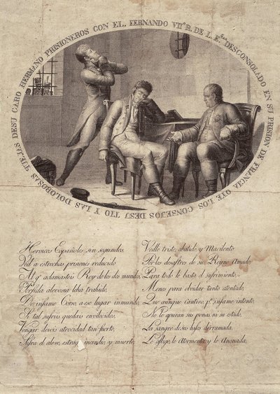 FERDINANDO VII di Spagna (1784-1833). Re di Spagna (1808-1833). Prigionia di Ferdinando VII in Francia da Artist Unknown