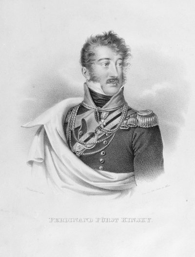 Ferdinando principe 1781 - 1812 Kinsky da Artist Unknown