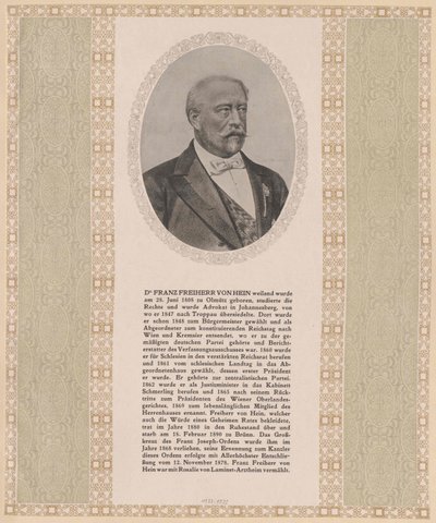 Franz Baron Hein da Artist Unknown