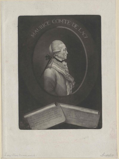 Franz Moritz conte Lacy (stampa) da Artist Unknown