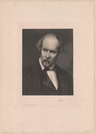Friedrich Hebbel (stampa) da Artist Unknown