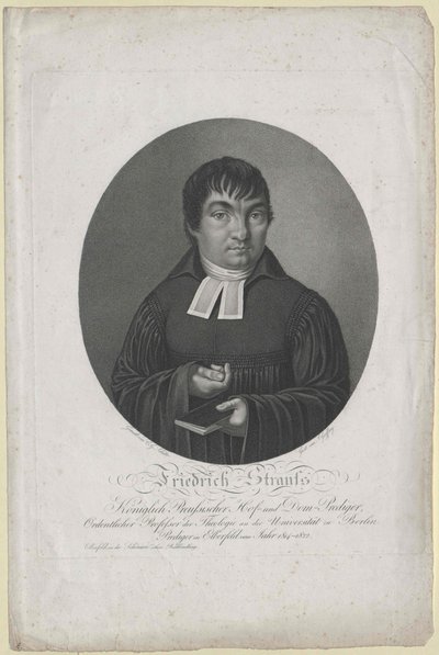 Friedrich Strauss (stampa) da Artist Unknown