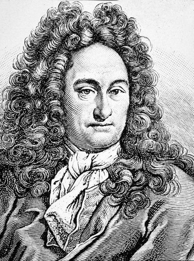 G W Leibniz Gottfried Wilhelm (incisione) da Artist Unknown